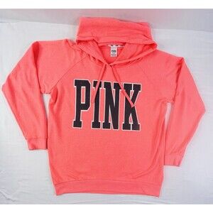 Pink Victoria's Secret Hoodie Coral Color Size M